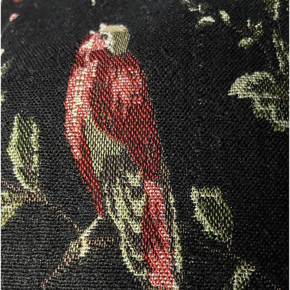 Bird Tapestry A-line Mini Skirt - Floral Circle Skirt - Picture 3 of 6